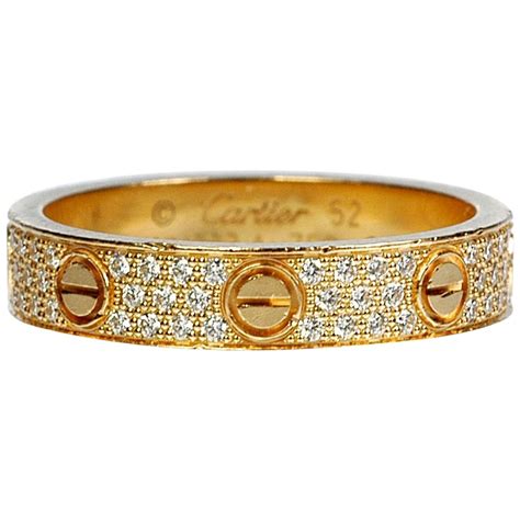 cartier band love ring.